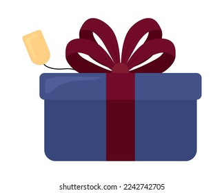 elegant gift box icon on white background