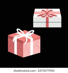 Elegant Gift Box vector design
