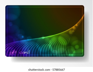 elegant gift card, eps10 format