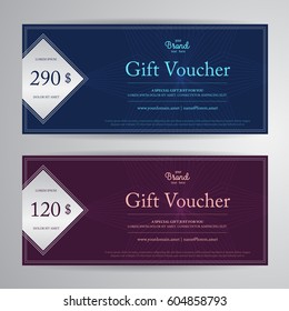 Elegant Gift Voucher Gift Card Coupon Stock Vector (Royalty Free ...