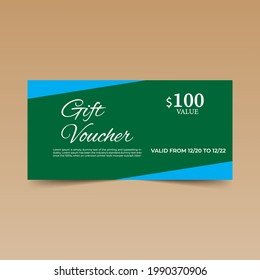 elegant gift voucher design template