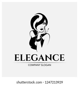 Elegant Girl Logo Template