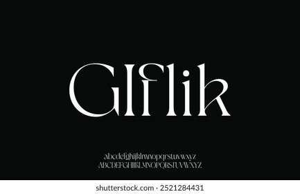 Elegant glamor alphabet letters font. Classic Lettering Minimal Fashion Designs. Typography modern serif fonts regular decorative vintage concept. vector illustration