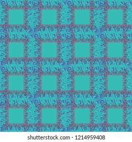Elegant glamorous magic abstract background multicolor geometric seamless pattern grid.