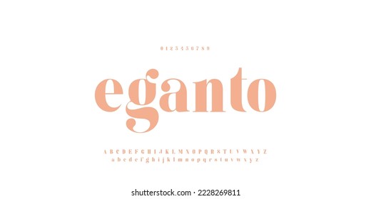 Elegant Glamour awesome alphabet letters Font. Minimal modern urban fonts for logo, brand etc. Typography vector illustration