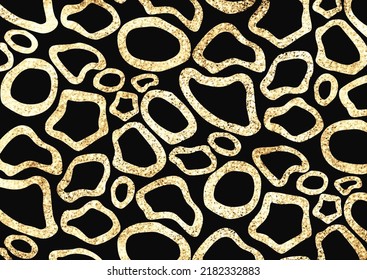 Elegant glittery gold animal pattern design background