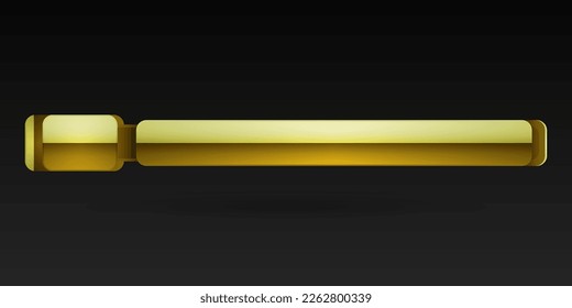 Elegant glossy golden lower third gui screen title banner template