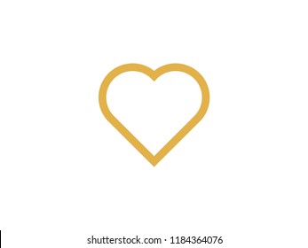 Elegant gold heart‬‏