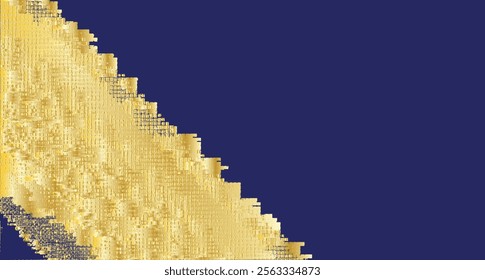 Elegant Gold Abstract Background with Blue Contrast