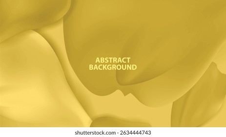 Elegant Gold Abstract Background with Fluid Shapes