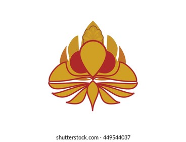 Elegant gold arrow abstract vector and logo design 
