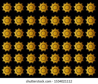 elegant gold batik pattern abstract background 