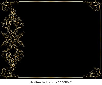Elegant gold black background 3