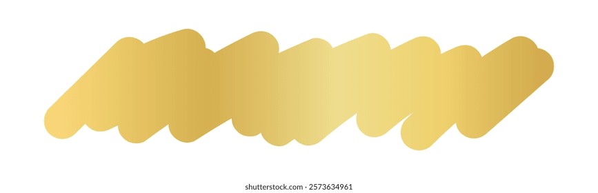 elegant gold brush stroke graphic, gold blush scribble for highlight, golden brush marker pen