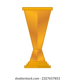 Elegant gold color championship trophy
