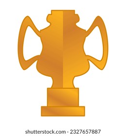 Elegant gold color championship trophy