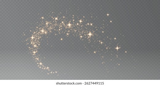 Elegant Gold Confetti Background — Luxury transparent Vector Design for Holiday Invitations, Christmas Cards, Celebrations, and Festive Night Event Themes