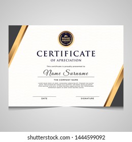 elegant gold diploma certificate template. Use for print, certificate, diploma, graduation