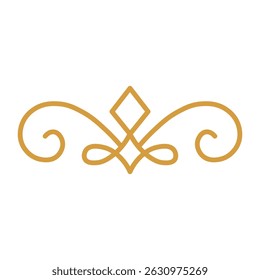 Elegant Gold Divider Ornament Ellement
