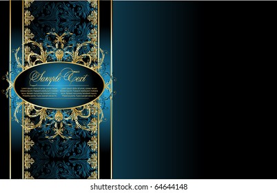 elegant gold floral background