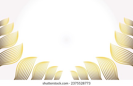 elegant gold floral background with floral and leaf ornament design