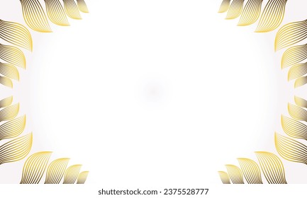 elegant gold floral background with floral and leaf ornament design