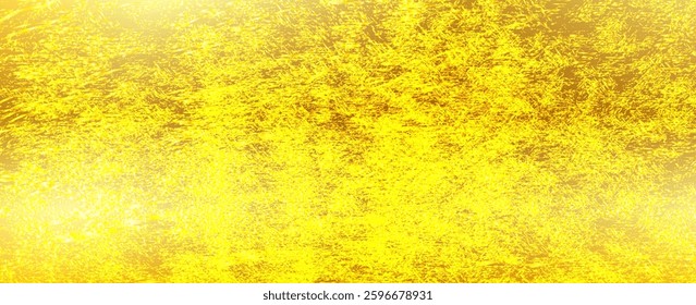 Elegant gold foil texture with distressed finish for luxury design. Abstract grunge metallic surface with scratches and smudges. Versatile golden backdrop for creative projects in fashion