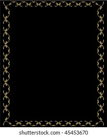 Elegant gold frame 1 - vector version