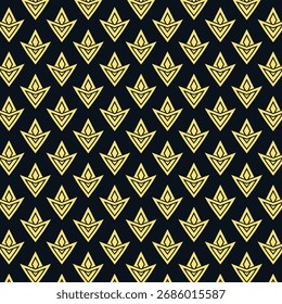 Elegantes geometrisches Goldmuster auf dunklem Marinehintergrund