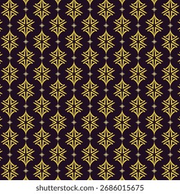 Elegante patrón geométrico de oro sobre fondo púrpura profundo perfecto para la decoración