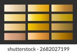 Elegant gold gradient set in classic golden, bronze, copper, antique and champagne tones. Includes warm, rich and vintage, muted shades. Soft satin metallic textures for luxury designs