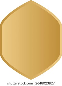 Elegant gold islamic shape frames and badges


