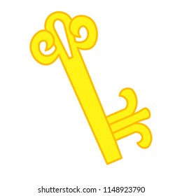 Elegant gold key