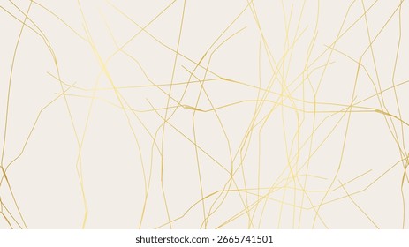 Elegante patrón de grietas Kintsugi dorado sobre fondo blanquecino. Textura de grietas doradas que se asemejan al mármol roto. Ideal para tarjetas de boda, carteles y Plantillas de diseño de lujo. Ilustración vectorial