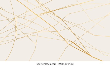 Elegante patrón de grietas Kintsugi dorado sobre fondo blanquecino. Textura de grietas doradas que se asemejan al mármol roto. Ideal para tarjetas de boda, carteles y Plantillas de diseño de lujo. Ilustración vectorial