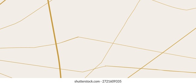 Elegante padrão de rachadura Kintsugi de ouro sobre fundo esbranquiçado. Textura de fendas douradas que lembram mármore quebrado. Ideal para cartões de casamento, cartazes e modelos de design de luxo. Ilustração vetorial