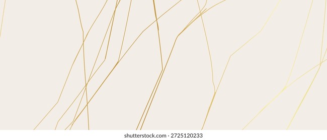 Elegante patrón de grietas Kintsugi dorado sobre fondo blanquecino. Textura de grietas doradas que se asemejan al mármol roto. Ideal para tarjetas de boda, carteles y Plantillas de diseño de lujo. Ilustración vectorial