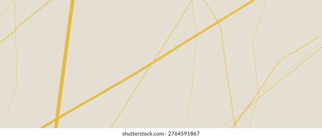 Elegant gold Kintsugi crack pattern on whitish background. Texture of golden cracks resembling broken marble. Ideal for wedding cards, posters, and luxury design templates. Vector illustration