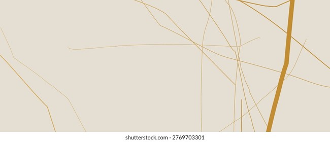 Elegant gold Kintsugi crack pattern on whitish background. Texture of golden cracks resembling broken marble. Ideal for wedding cards, posters, and luxury design templates. Vector illustration