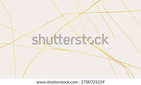 Elegant gold Kintsugi crack pattern on whitish background. Texture of golden cracks resembling broken marble. Ideal for wedding cards, posters, and luxury design templates. Vector illustration