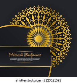 elegant gold luxury mandala background for design