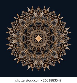 Elegant Gold Mandala Designs on Dark Background Featuring Intricate, Symmetrical, and Ornamental Patterns for Art and Meditation