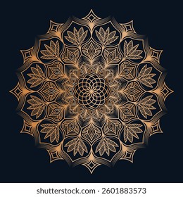 Elegant Gold Mandala Designs on Dark Background Featuring Intricate, Symmetrical, and Ornamental Patterns for Art and Meditation