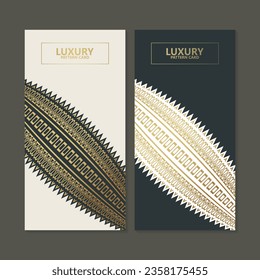 elegant gold pattern card design