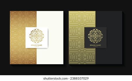 elegantes Design der Goldmuster-Karte