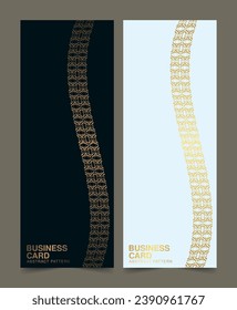 elegantes Design der Goldmuster-Karte