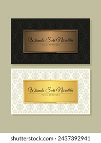 elegant gold pattern card design