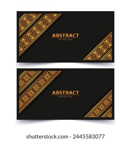 Elegantes Gold-Muster-Kartendesign