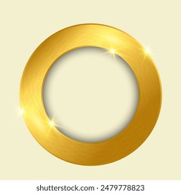 Elegant Gold Photo Frame with circle shape