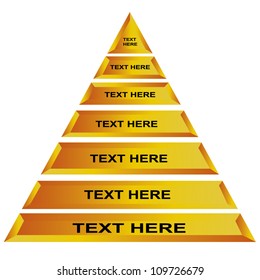 elegant gold pyramid diagram